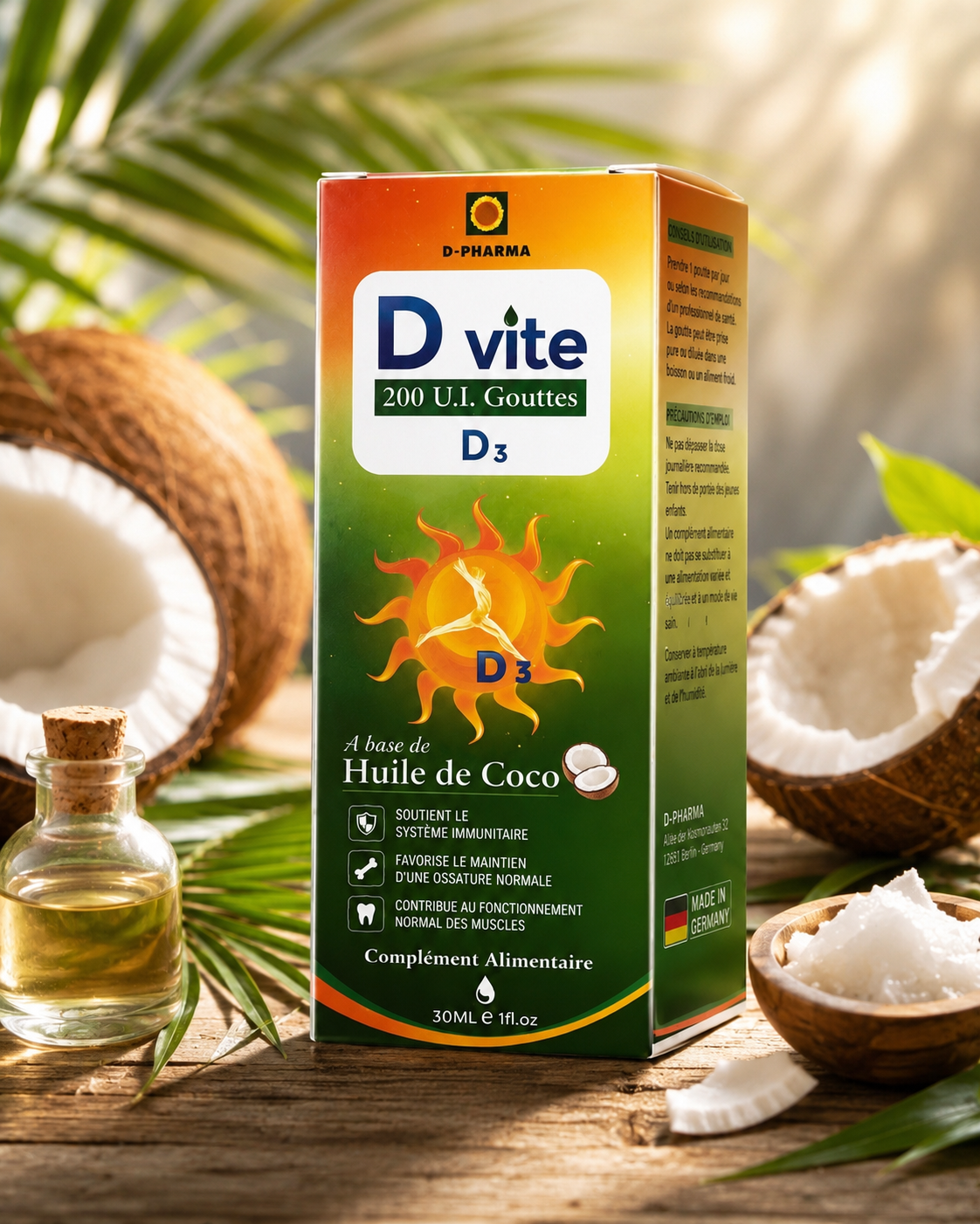 D-VITE® – Vitamine D3 d’origine allemande